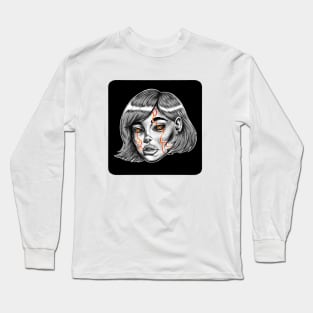 Grey Girl Glow Long Sleeve T-Shirt